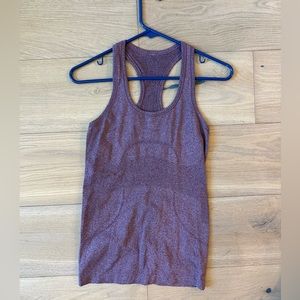 Maroon lululemon workout tank top